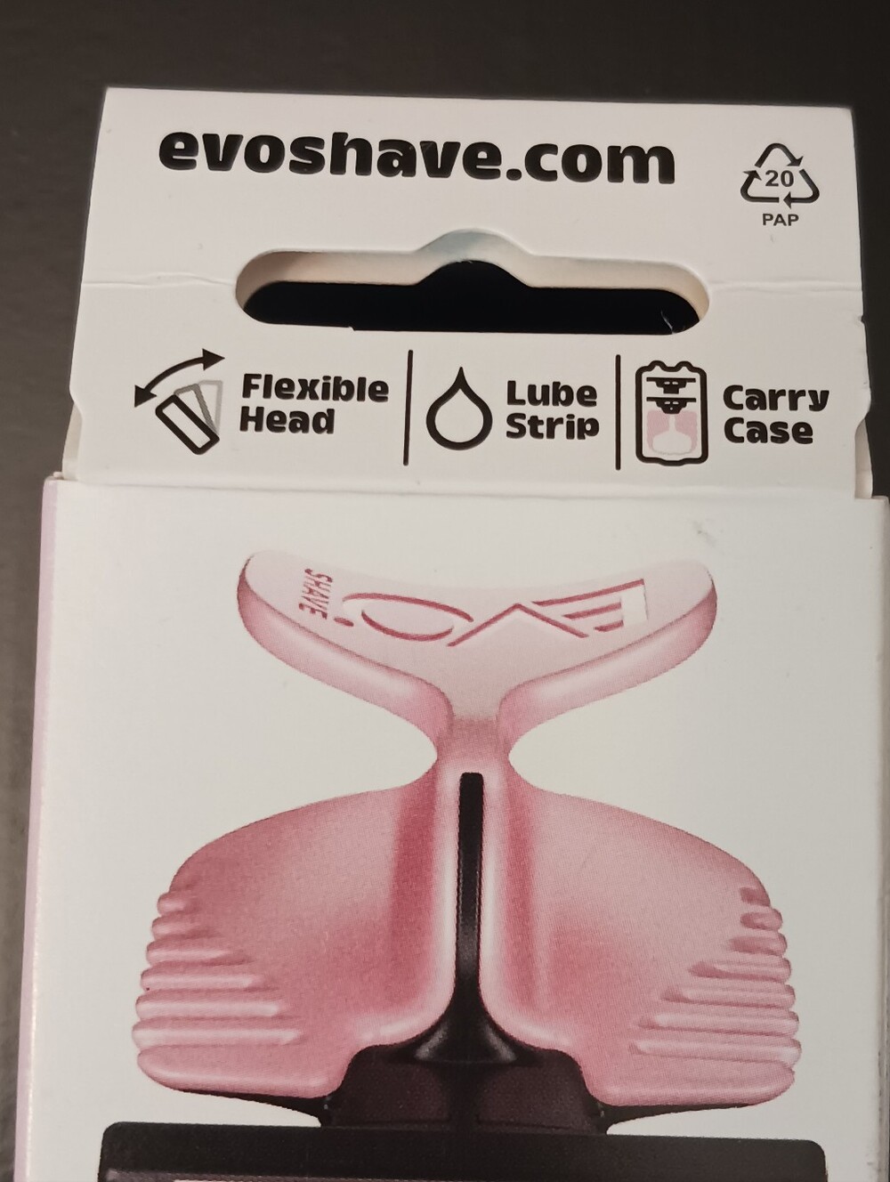 EvoShave Razor in Powder Pink with 2 Razor Blade Refills - Picture 7 of 11